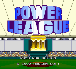 Power League III Title Screen